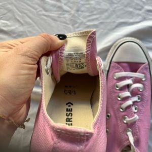 pink platform converse low rise